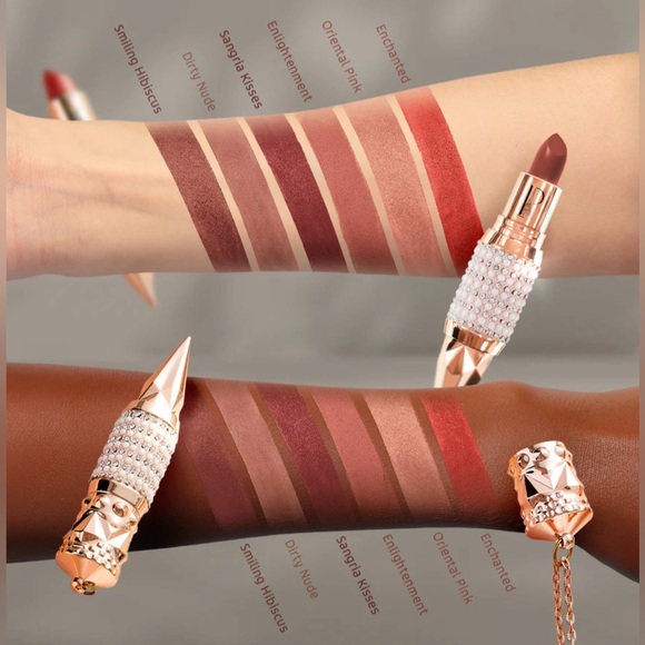 LA PREDIRE PRESTIGE PARIS Sangria Kisses Prestige Diamond Red Shiny Lipstick - Picture 3 of 4